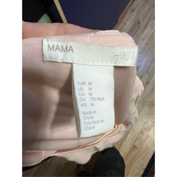 H & M Mama sweet peach sleeveless short maternity dress M - Picture 6 of 6